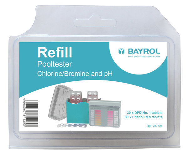 BAYROL Nachfüllpackung für Pooltester pH / Chlor